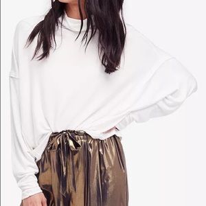 Free People Alameda Dolman-Sleeve Turtleneck Top Size Large